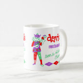 David's Restaurant, Bridgeport, Chicago, IL Koffiemok (Voorkant rechts)