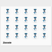 David's Zelfverdedigingsacademie Ronde Sticker (Vel)