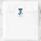 David's Zelfverdedigingsacademie Ronde Sticker (Tas)