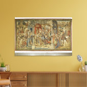 David's zonen Amnon en Absalom verklaren oorlog te Canvas Afdruk (Insitu (Woonkamer))