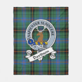 Davidson Ancient Clan Badge Tartan Fleece Deken (Voorkant)
