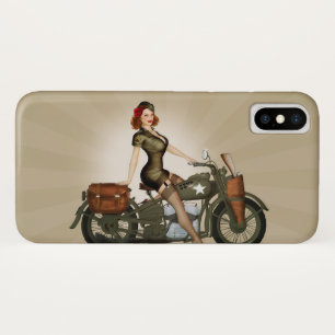 Davidson Army Motorcycle iPhone X Hoesje
