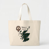 Davidson Clan Badge Jumbo Tote Tas (Voorkant)