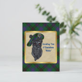 Davidson Clan Badge & Tartan Briefkaart (Staand voorkant)