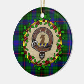 Davidson Clan Badge & Tartan Persoonlijke mas Keramisch Ornament (Links)