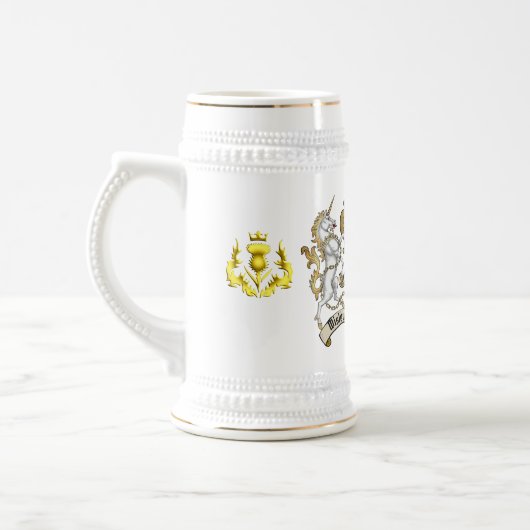Davidson Clan Badge & Unicorn Bierpul (Links)