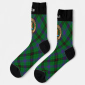 Davidson Clan Crest over tartan Sokken (Links)