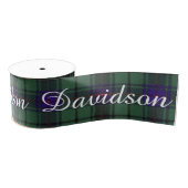 Davidson clan Plays Scottish tartan Grosgrain Lint (Spoel)