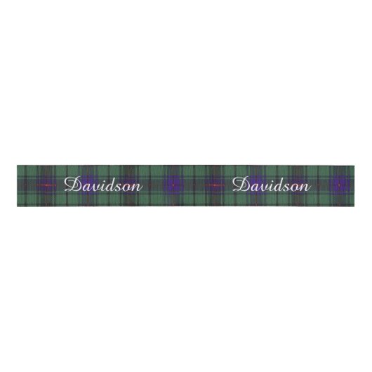 Davidson clan Plays Scottish tartan Grosgrain Lint (Voorkant)