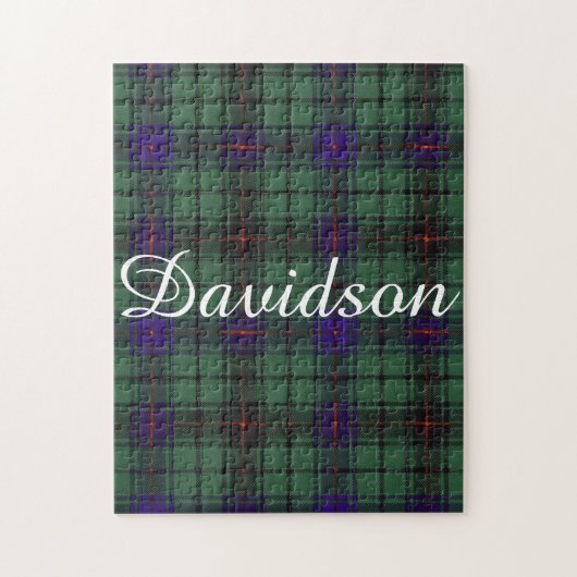 Davidson clan Plays Scottish tartan Legpuzzel (Verticaal)