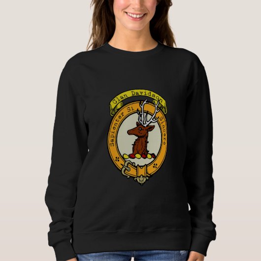 Davidson-clan Schotse Crest Trui (Voorkant)