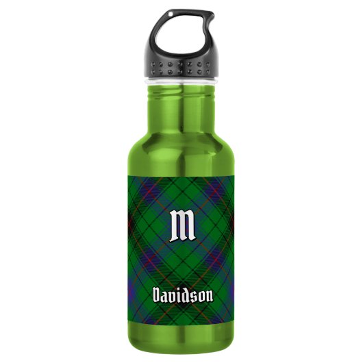 Davidson Clan Tartan Waterfles (Voorkant)