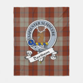 Davidson Dress Dancers Clan Badge Tartan Fleece Deken (Voorkant)