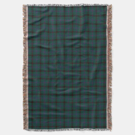 Davidson Familie Tartan Bos Groen Plaid Deken (Voorkant Verticaal)