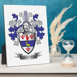Davidson Family Crest Coat of Arms Fotoplaat
