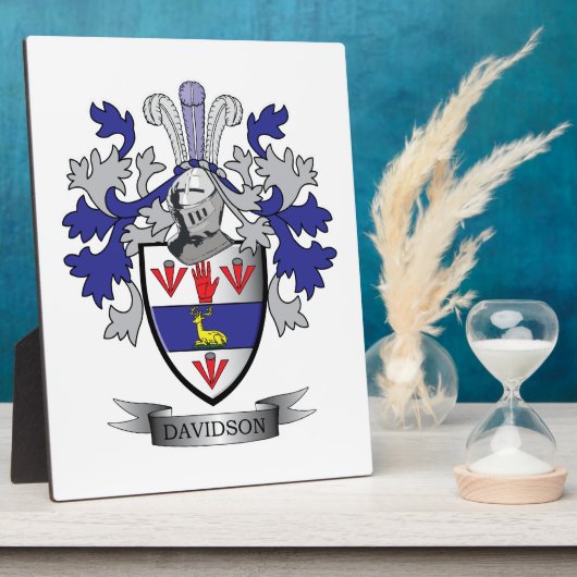 Davidson Family Crest Coat of Arms Fotoplaat (Zijkant)