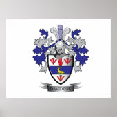 Davidson Family Crest Coat of Arms Poster (Voorkant)