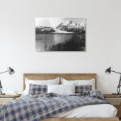 Davidson Glacier in Alaska Photografie Canvas Afdruk (Insitu (Slaapkamer))