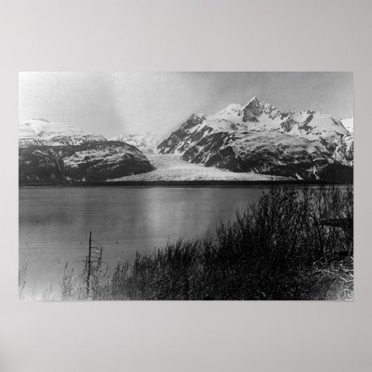 Davidson Glacier in Alaska Photografie Poster (Voorkant)
