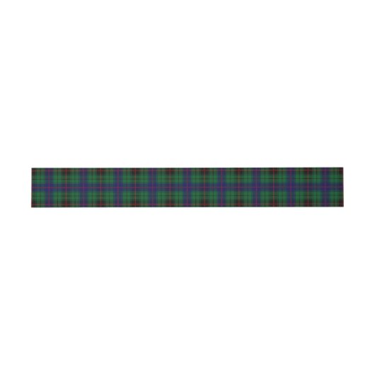 Davidson Schotse Tartan Belly Band Uitnodigingen Wikkel (Vlak)