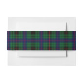 Davidson Schotse Tartan Belly Band Uitnodigingen Wikkel (Voorkant Voorbeeld)