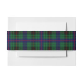 Davidson Schotse Tartan Belly Band Uitnodigingen Wikkel