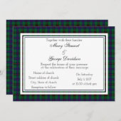Davidson Scottish Wedding Invitation Kaart (Voorkant / Achterkant)