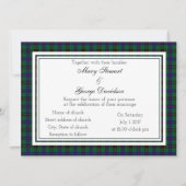 Davidson Scottish Wedding Invitation Kaart (Voorkant)