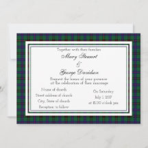 Davidson Scottish Wedding Invitation