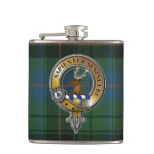 Davidson Tartan & Badge Heupfles (Voorkant)