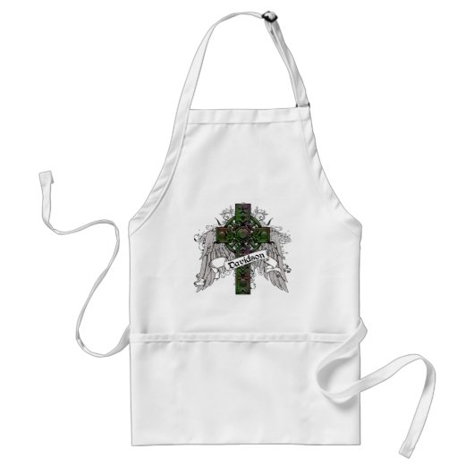 Davidson Tartan Cross Standaard Schort (Voorkant)