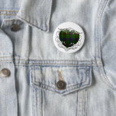 Davidson Tartan Heart Ronde Button 5,7 Cm (In situ)