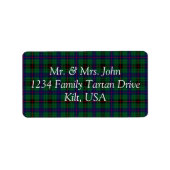 Davidson Tartan Label (Voorkant)
