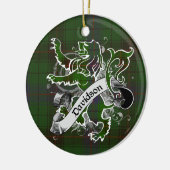 Davidson Tartan Lion Keramisch Ornament (Links)