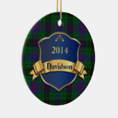 Davidson Tartan Pset Custom Ornament (Rechts)