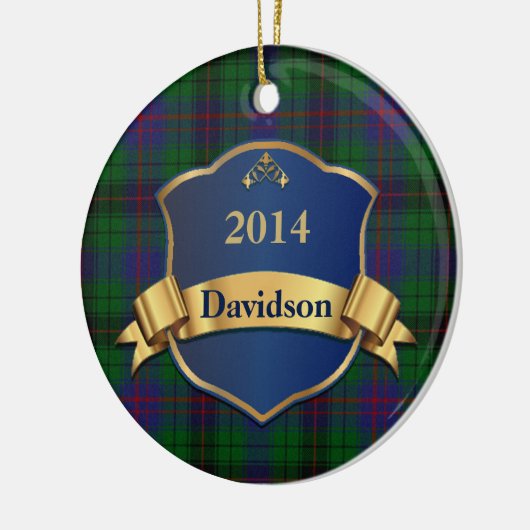 Davidson Tartan Pset Custom Ornament (Links)