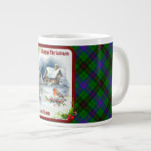 Davidson Tartan & Robin Christmas Grote Koffiekop (Voorkant rechts)