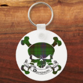Davidson Tartan Skull Sleutelhanger (Voorkant)