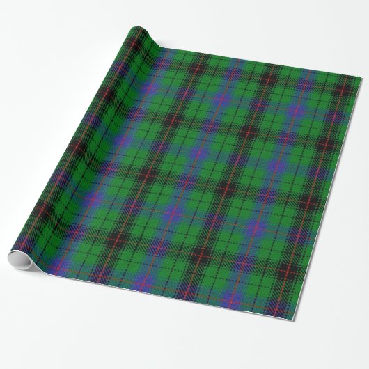 Davidson Tartan Wrapping Paper Cadeaupapier (Uitgerold)