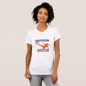 Davidson Voetbal T-shirt voor vrouwen (Voorkant volledig)