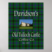 Davidson's Old Tulloch Castle Coffee Co. Poster (Voorkant)