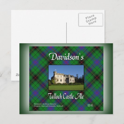 Davidson's Tulloch Castle Ale Briefkaart (Voorkant / Achterkant)