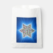 Davidsster met edelstenen bedankzakje (Voorkant)