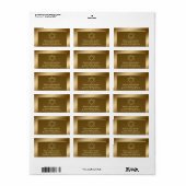 Davidster adreslabels etiket (Full Sheet)