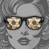 Davidster Bar Mitswa in goud Retro Zonnebril