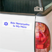 Davidster, Bibi NetanyahuIs Mijn Held Bumpersticker (Op Truck)