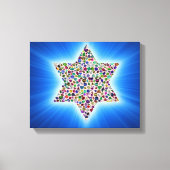 Davidster Canvas Afdruk (Voorkant)