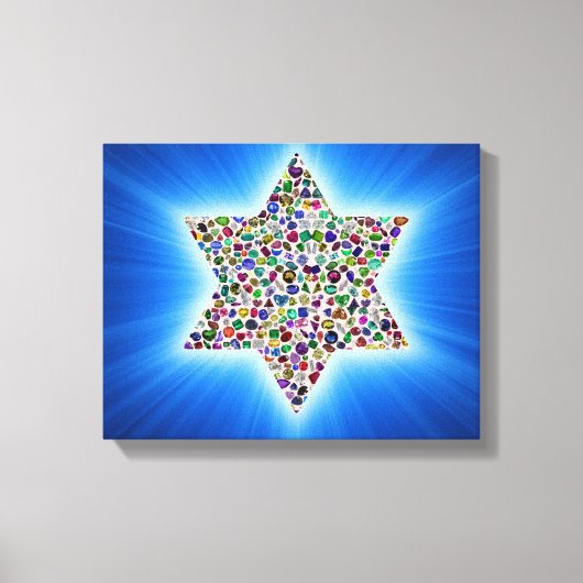 Davidster Canvas Afdruk (Voorkant)