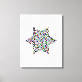 Davidster Canvas Afdruk (Voorkant)