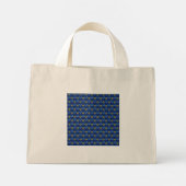 Davidster Gelukkig Hanukka Aquarel Mini Tote Bag (Achterkant)